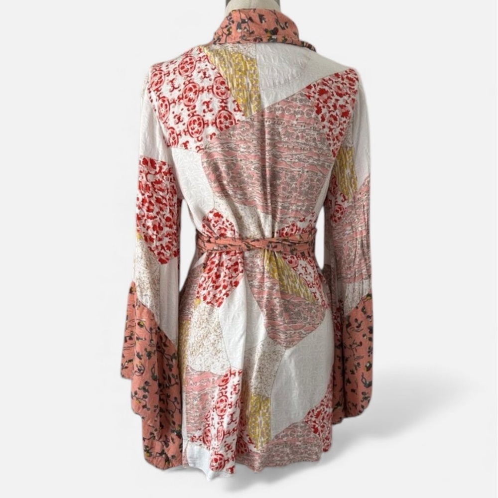 Anthropologie Floreat Effie Patchwork Pattern Robe - Picture 5 of 9